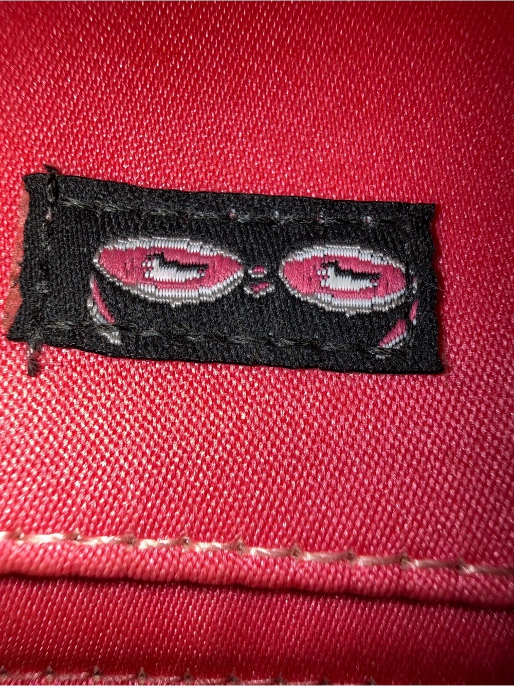 Vintage Elaine Turner Designs Black Structured Shoulder Bag Red Interior Y2K - Picture 12 of 16